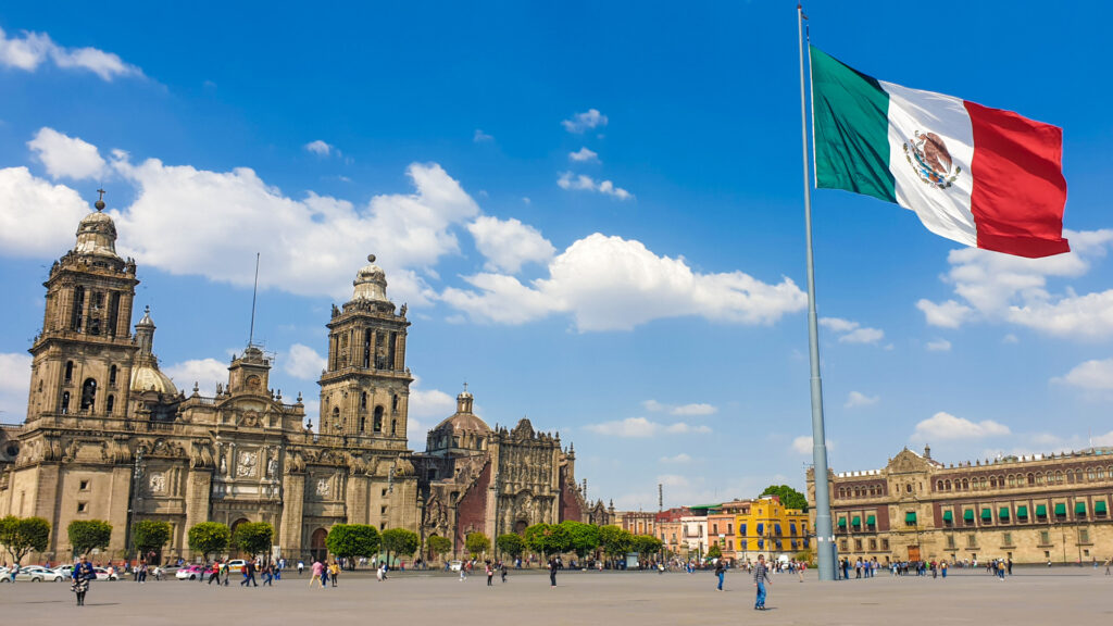 メキシコシティのソカロ広場