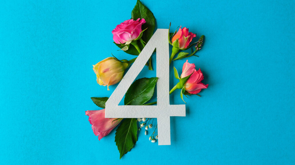 漢字kanji「四」(よん)kanji yon cuatro four 00